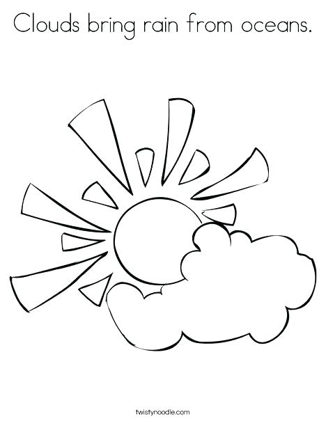 468x605 Cloud Coloring Pages Cloud Coloring Page Sun With Clouds Coloring
