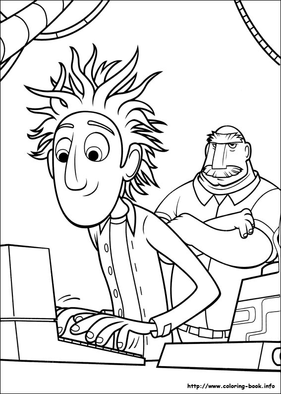 567x794 Cloudy With A Chance Of Meatballs Coloring Pages On Coloring