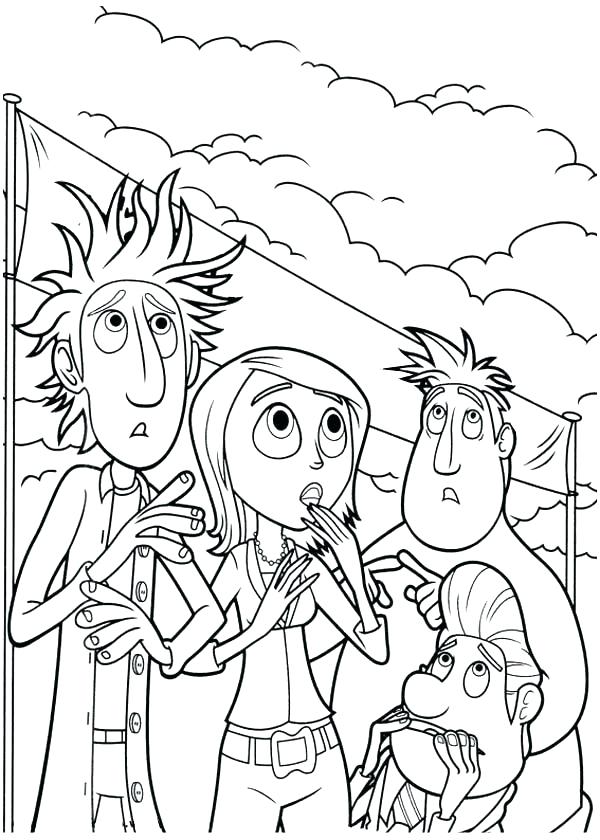 600x840 Coloring Pages Weather Cloudy With A Chance Of Meatballs Coloring