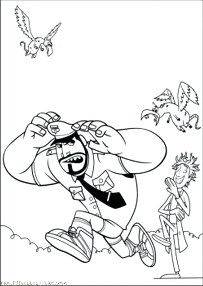 650x913 Pickle Coloring Page Earl Cloudy With A Chance Of Meatballs