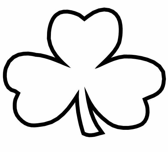 561x507 Shamrock Coloring Pages