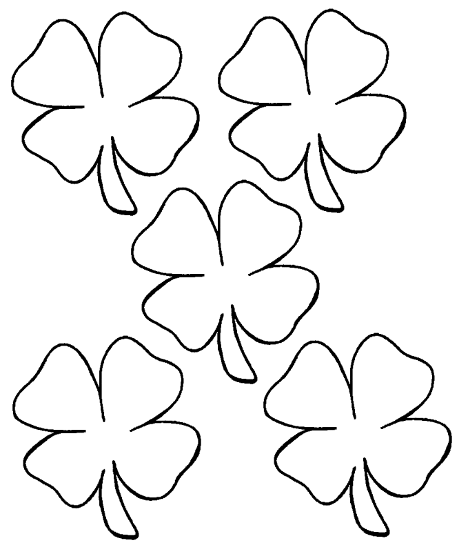 679x790 Small Shamrock Coloring Page Clover Coloring Page Coloring Book