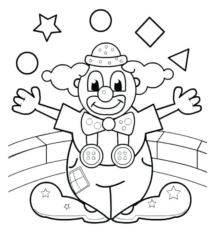 697x799 Coloring Pages Of Scary Clowns Clowns Coloring Pages Clowns