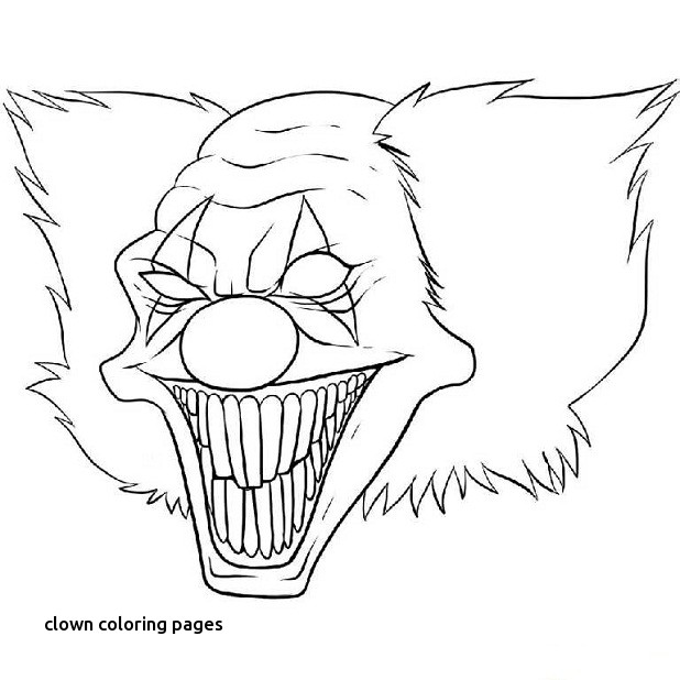 618x618 Clown Coloring Pages Adults