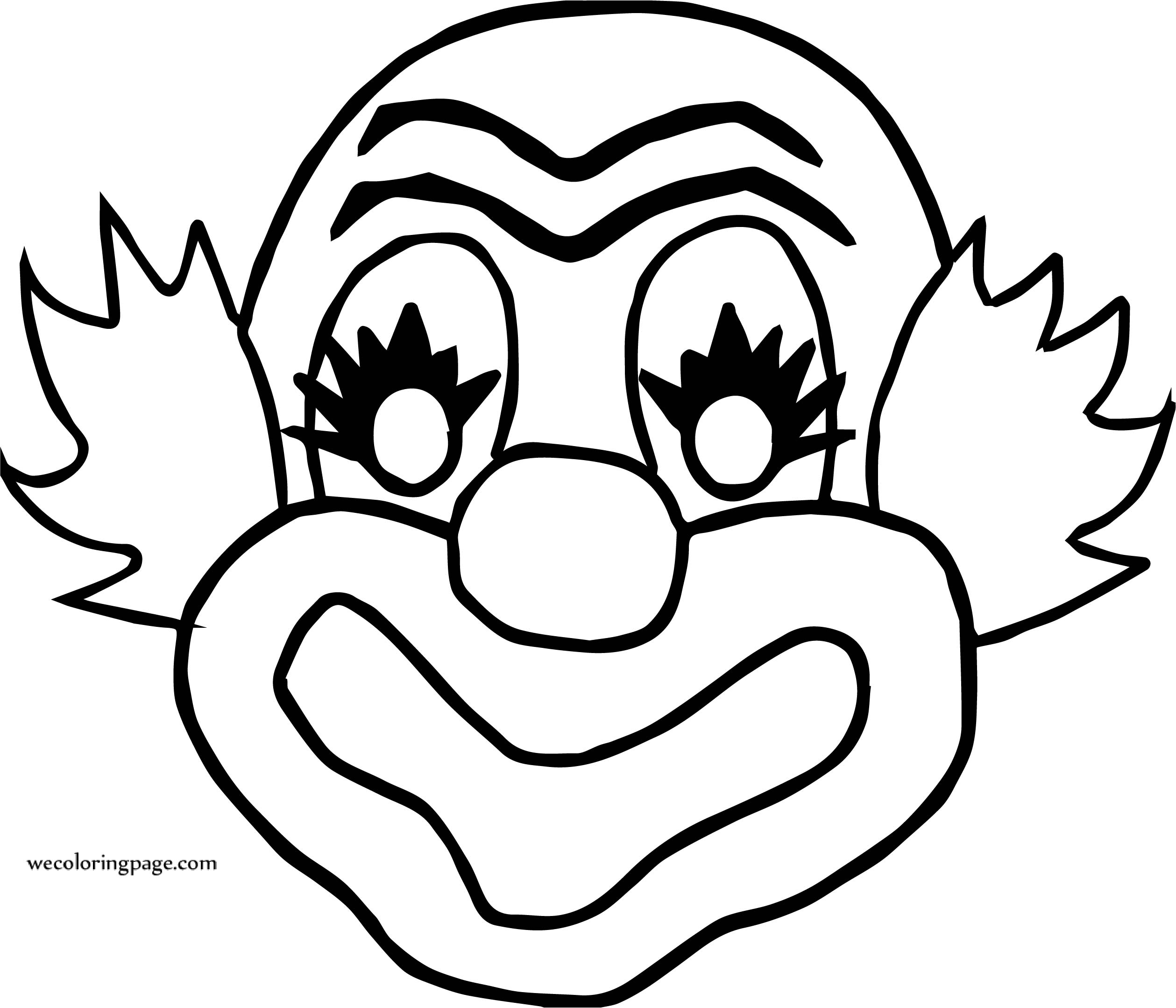 2518x2158 Clown Face Coloring Page Wecoloringpage