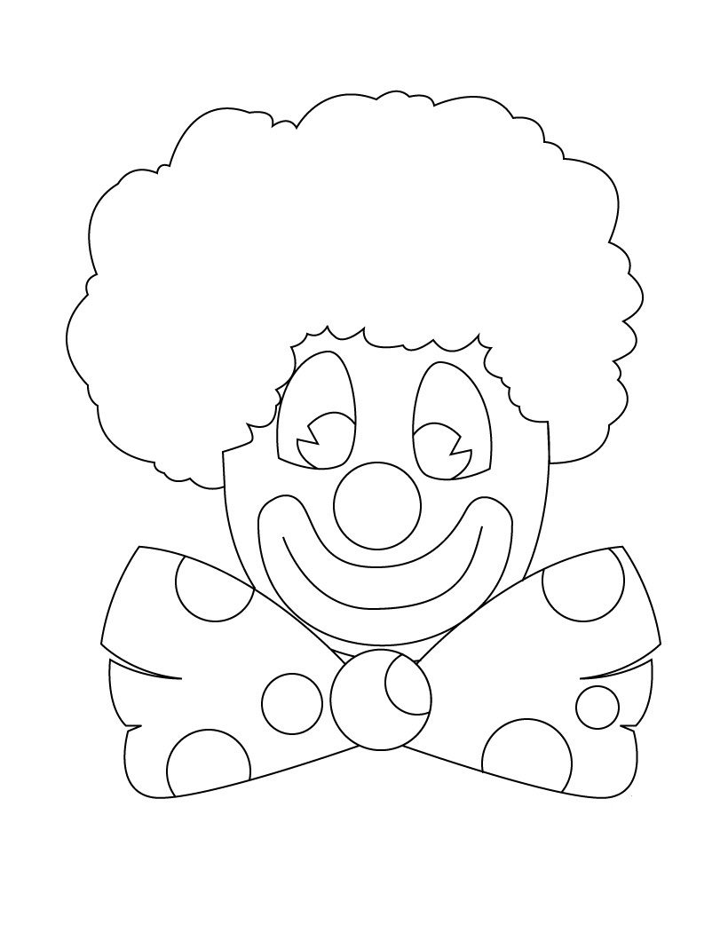 820x1060 Free Printable Clown Coloring Pages For Kids