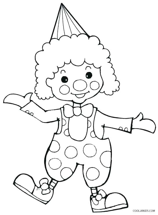 545x741 Printable Clown Face Coloring Page Scary Drawing Free Pages Col