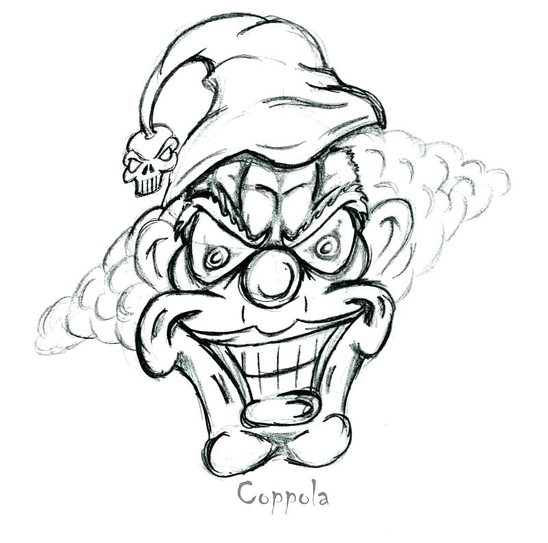 800x794 Scary Clown Coloring Pages Clown Face Coloring Page Coloring Pages