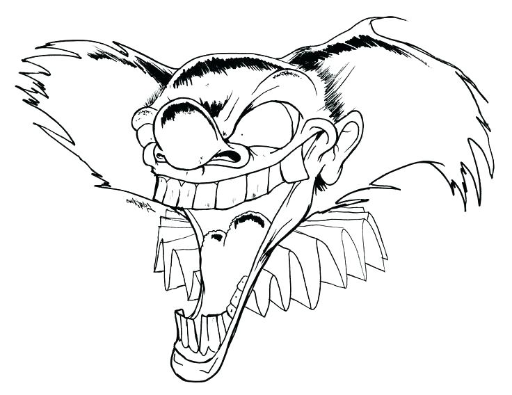 736x568 Evil Clown Coloring Pages Yongtjun
