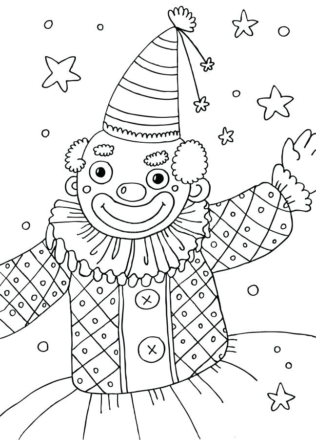 648x900 Clown Coloring Page Download Clown Coloring Page Stock