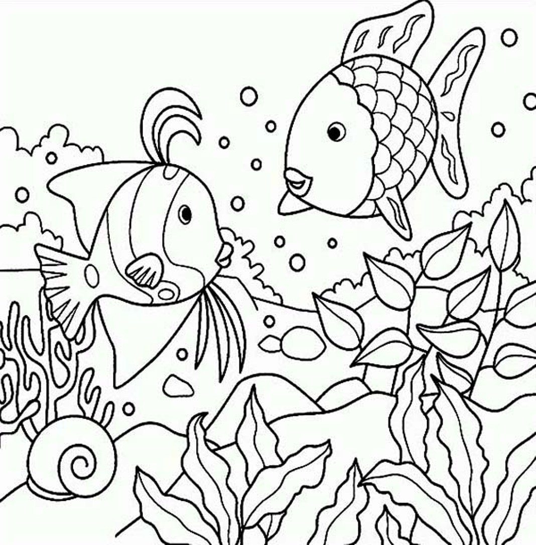 1068x1086 Fish Coloring Pages Clown Fish Coloring Page