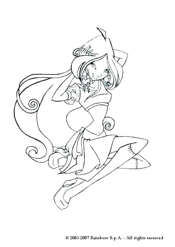 601x850 Winx Club Coloring Pages Pdf