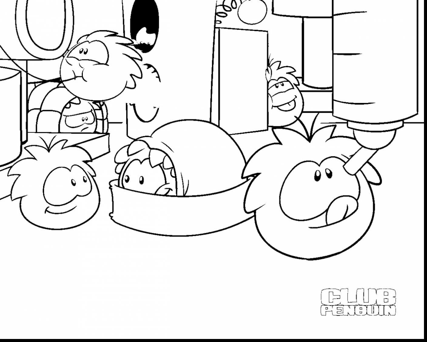 1408x1126 Club Penguin Coloring Pages Of Penguins To Print Ninja Myownipco