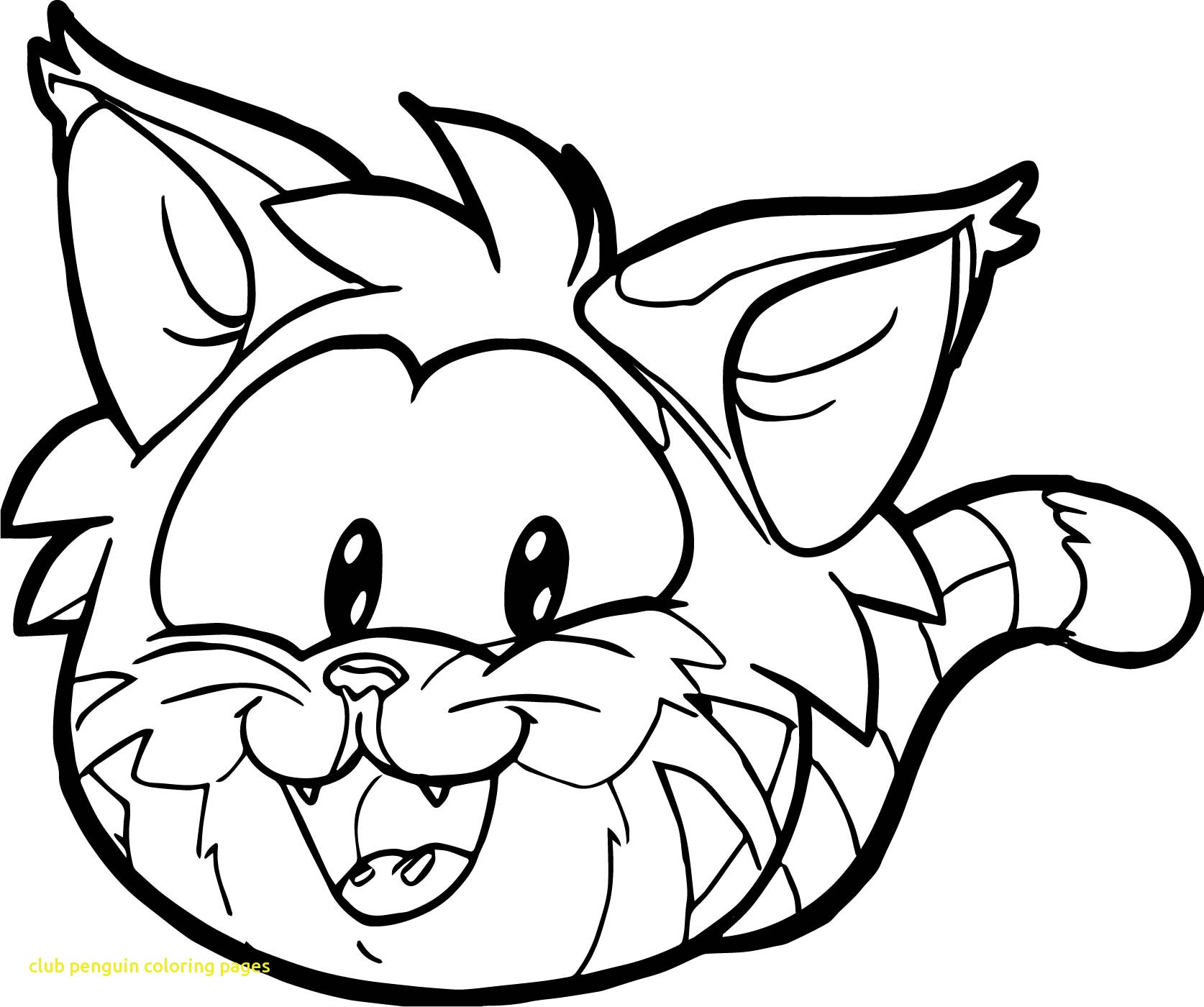 1674x1400 Club Penguin Coloring Pages With Club Penguin Cat Face Coloring