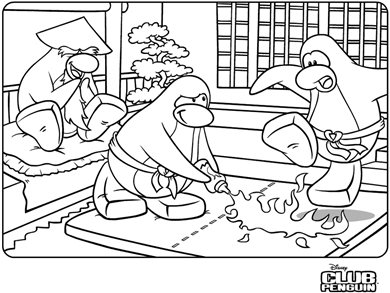 390x293 Printable Club Penguin Coloring Pages Coloring Pages
