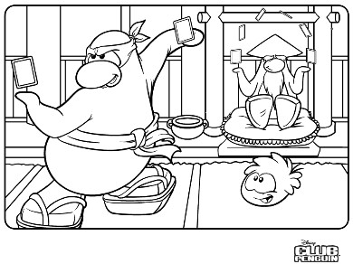 390x292 Coloring Pages Club Penguin Printable Puffle To Pri