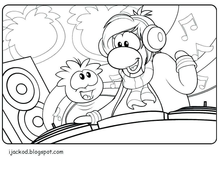 925x720 Coloring Pages Club Penguin Printable Puffles Page