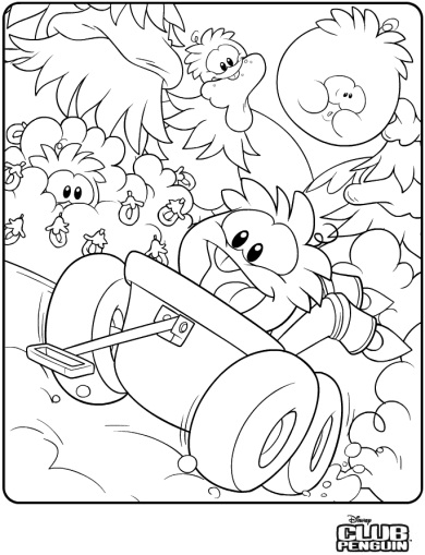 390x509 Printable Club Penguin Coloring Pages Coloring Me