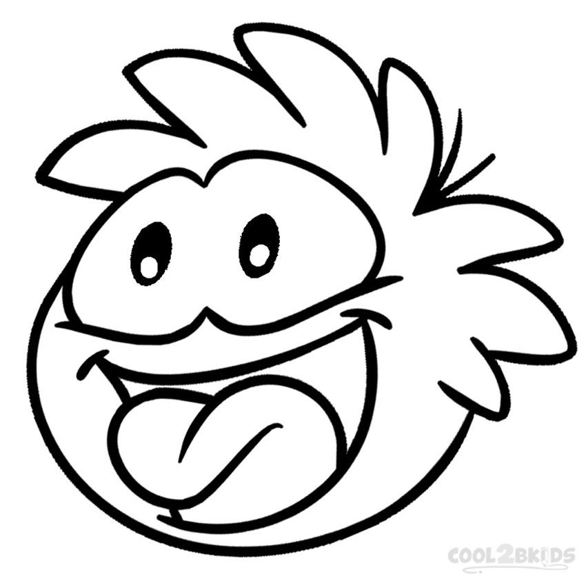 850x849 Printable Puffle Coloring Pages For Kids Video Game
