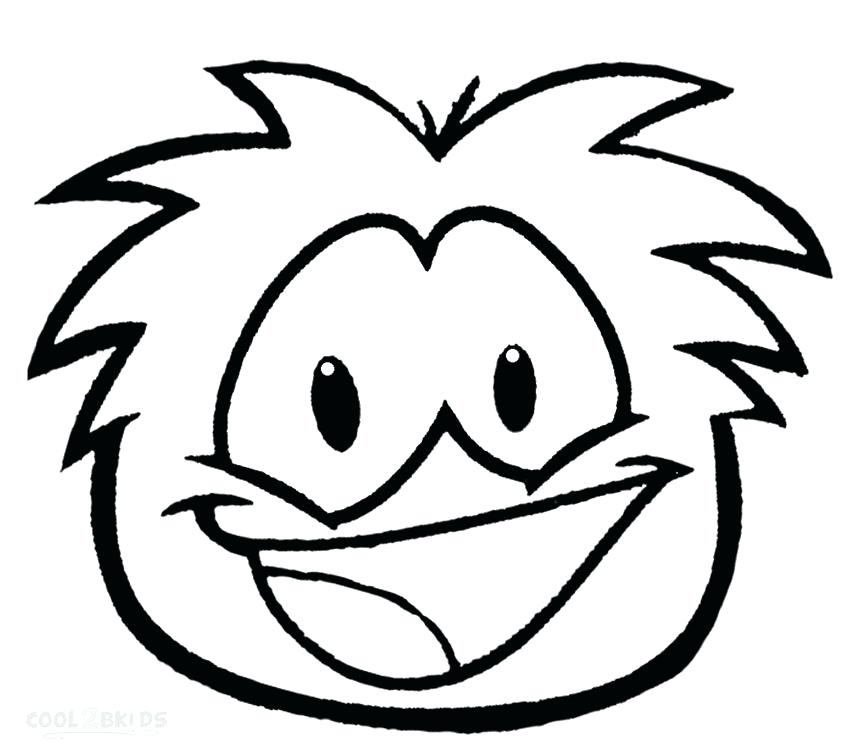 850x752 Puffle Para Colorear Para Club Penguin Coloring Pages Print