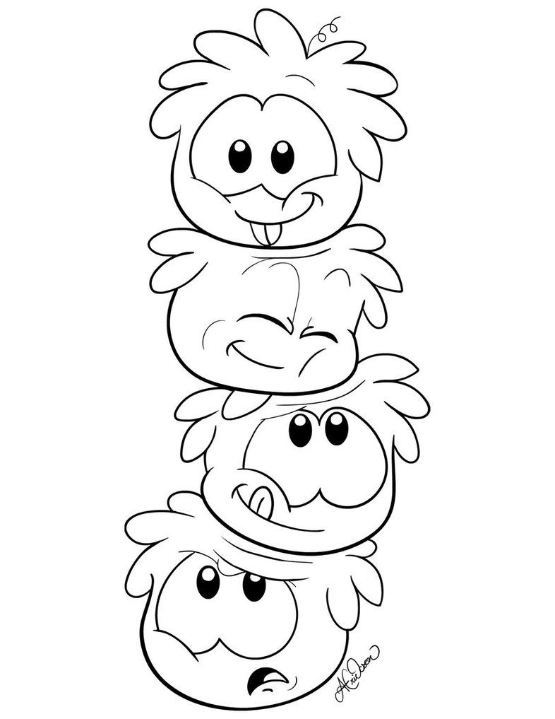 786x1017 Cool Puffles Coloring Pages Colouring Pages Wallpaper