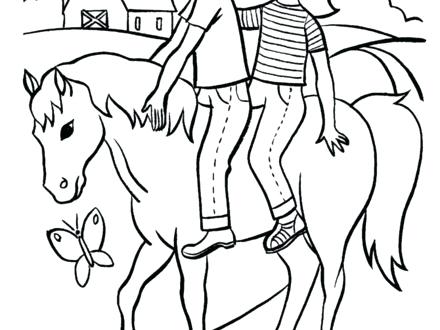 440x330 Printable Coloring Pages Of Realistic Horses Kids Coloring