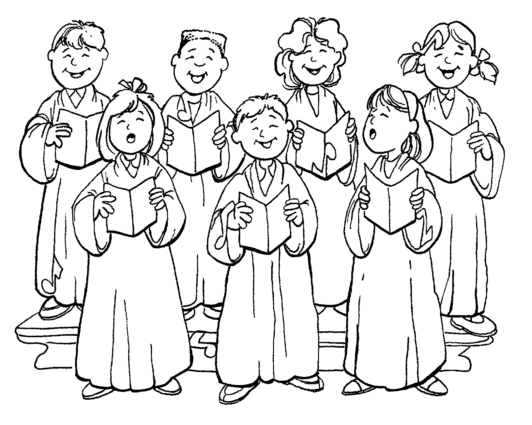 1701x1361 People At Church Coloring Page Tower With Bell Pages
