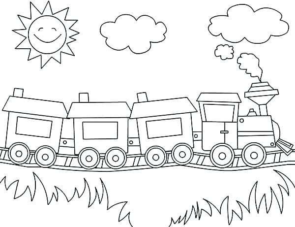 600x461 Train Car Coloring Pages