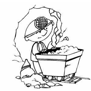 300x300 Coal Miner Coloring Pages