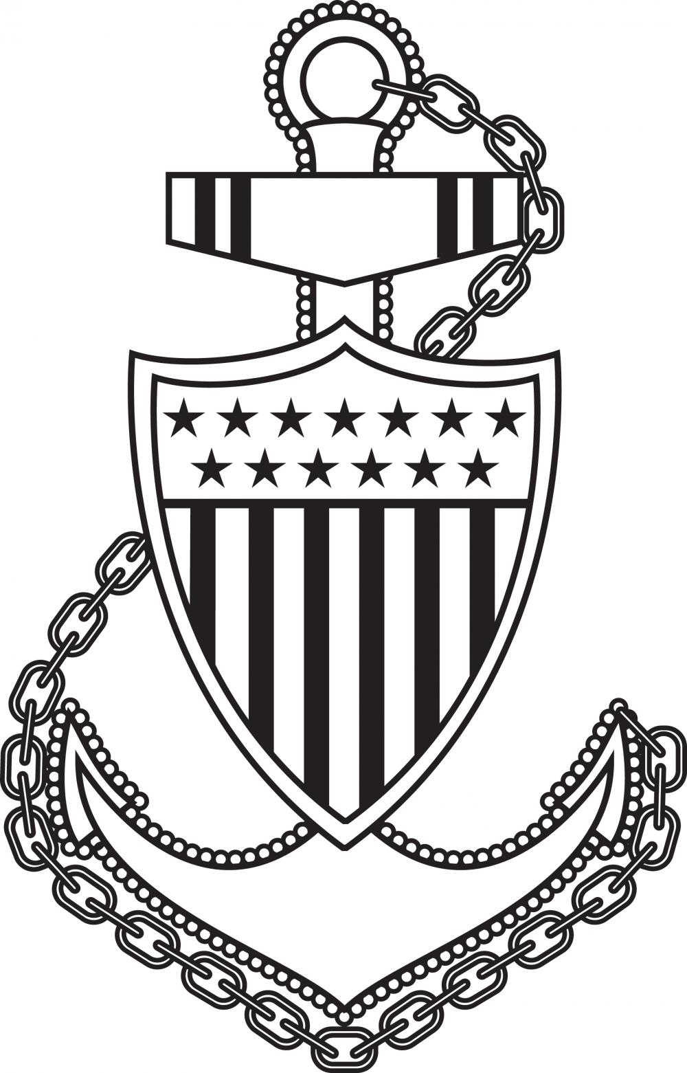 1000x1561 Coast Guard Chief Anchor Clip Art