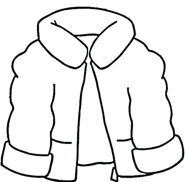 600x590 Winter Clothes Coloring Pages Lovely Coat Winter Clothes Coloring