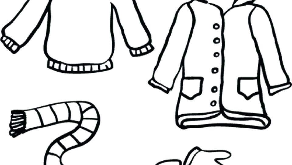 960x544 Winter Coat Coloring Page