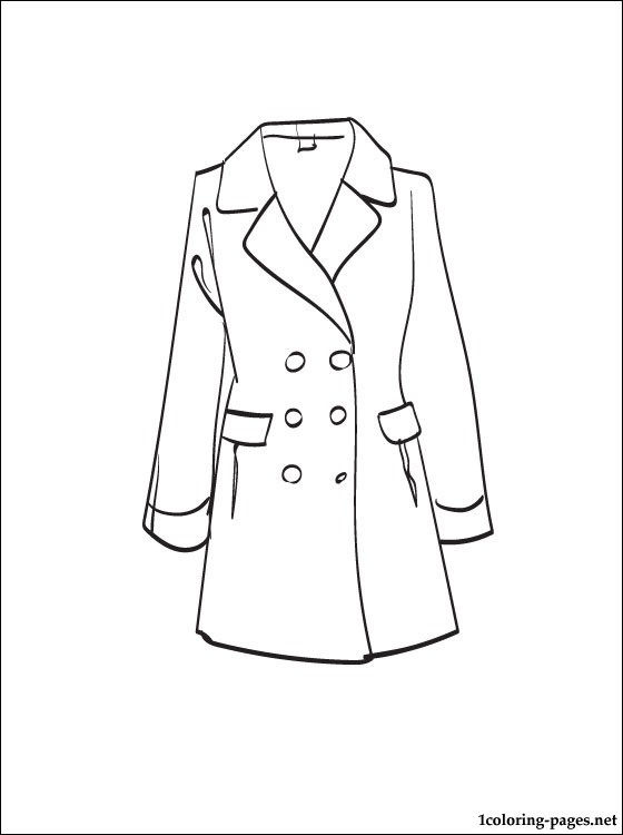 560x750 Coat Coloring Page To Print Out Coloring Pages