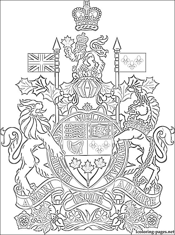 Coat Of Arms Coloring Page at GetDrawings | Free download