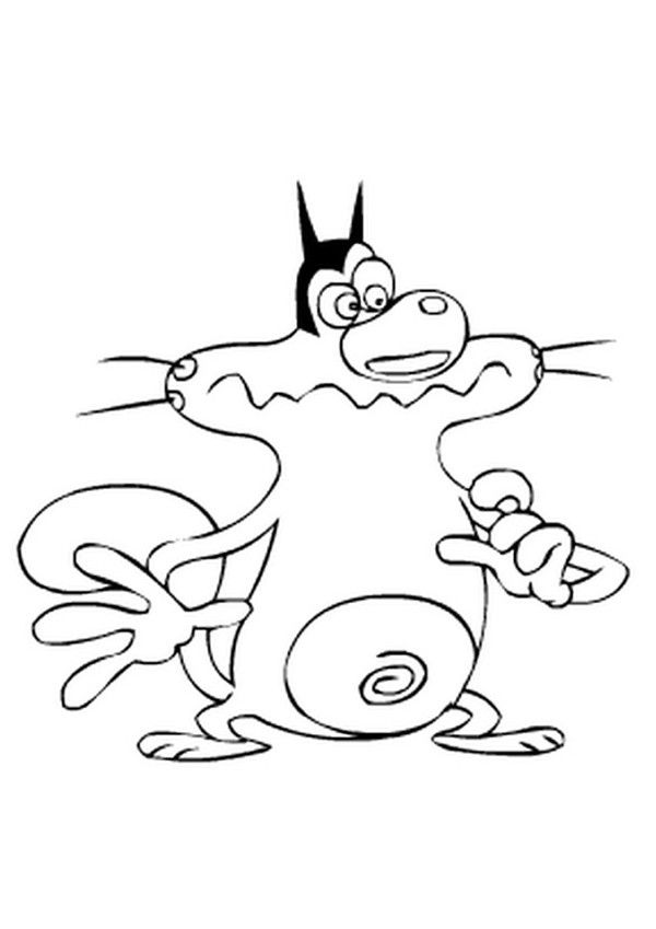 600x849 Portrait Of Oggy Coloring Page Ore Oggy And The Cockroaches