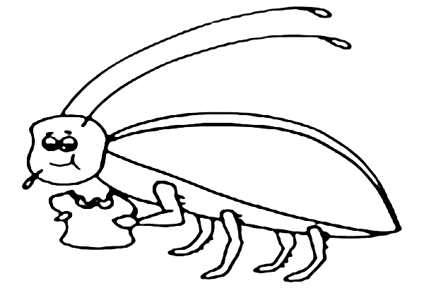 600x425 Cockroach Coloring Page Cockroach Coloring Pages Funny