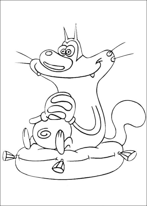 567x794 Kids N Coloring Pages Of Oggy And The Cockroaches