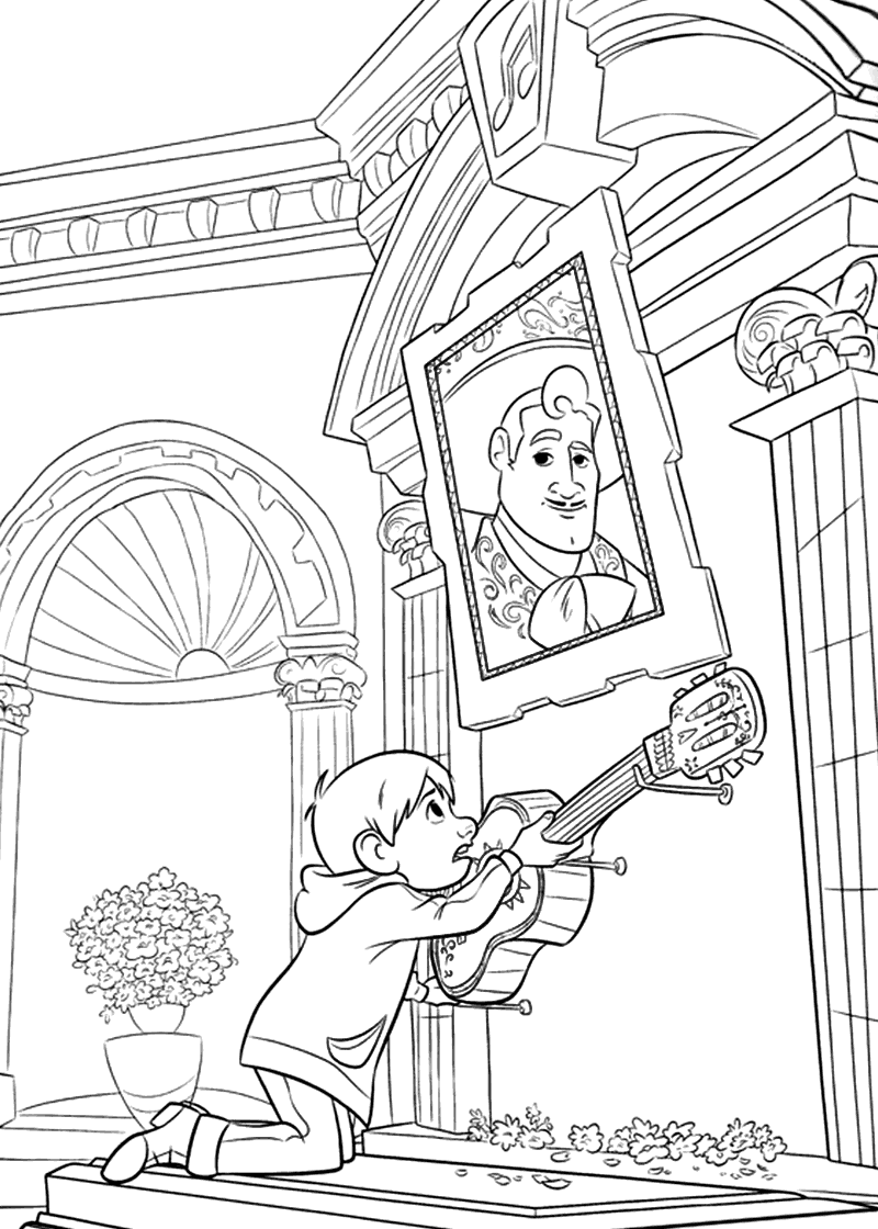 800x1120 Coco Colouring Pages