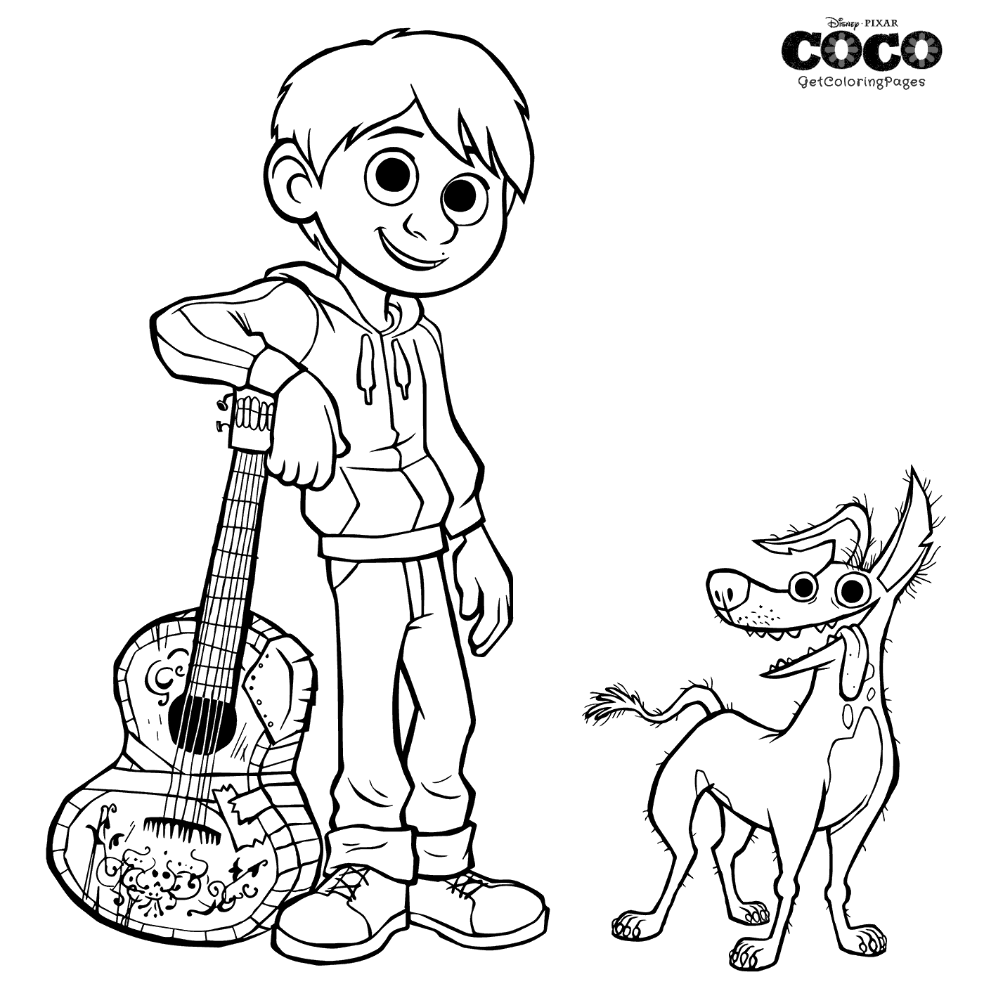 1400x1400 Disney Coco Coloring Pages