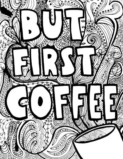 400x518 Coffee Coloring Pages