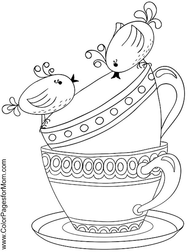 612x820 Coffee Coloring Page Coloring Pages Dibujo
