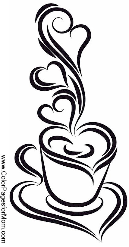 428x820 Coloring Pages For Adults Coffee Coloring Page Coffee Coloring