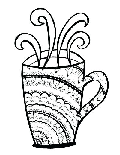 400x518 Best Coffee Images On Coloring Books Coloring Cool Mandala