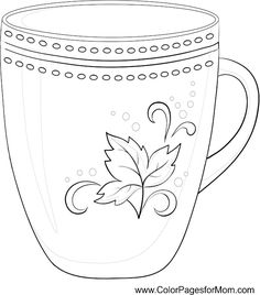 236x268 Coffee Mug Coloring Page Coloring Pages Blog I Love To Doodle