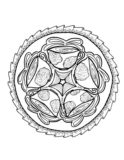 400x518 Adult Coloring Pages For Coffee Lovers