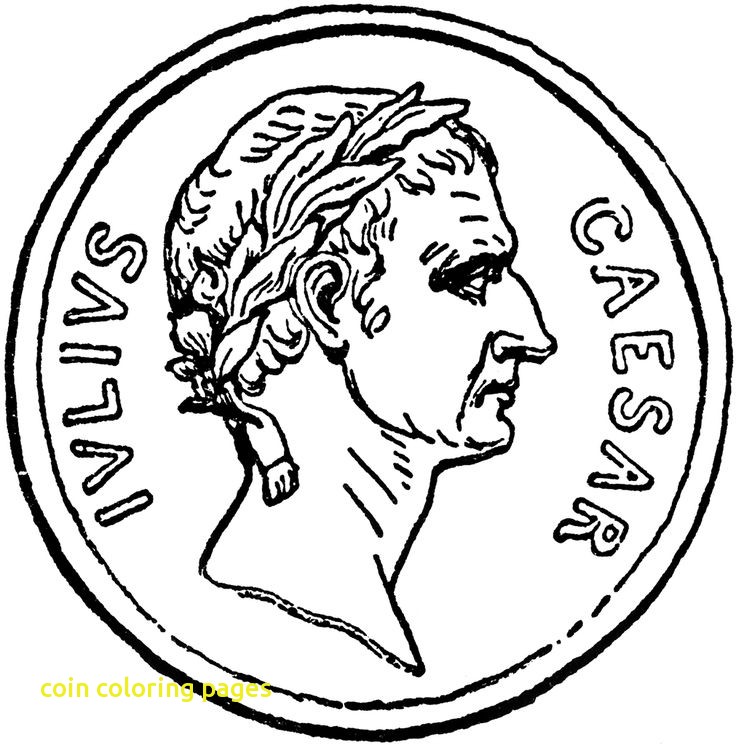 736x745 Coin Coloring Pages With Ideas Coins Coloring Page