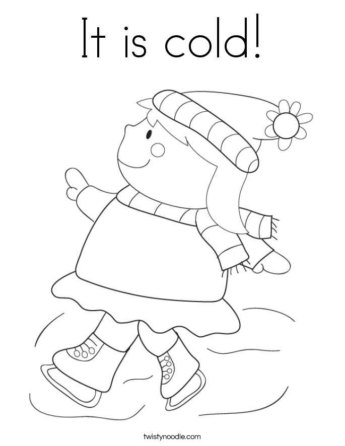 685x886 It Is Cold Coloring Page