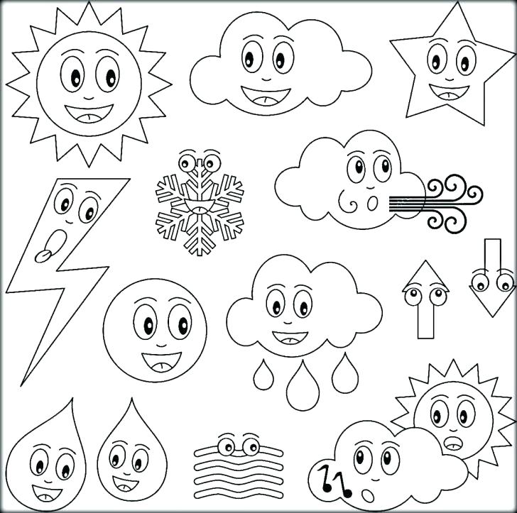 728x723 Weather Coloring Page Weather Coloring Sheets Winter Weather