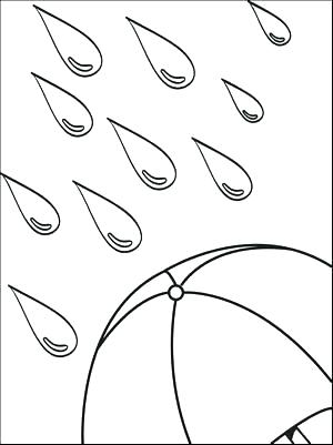 300x401 Clothing Coloring Page Weather Coloring Sheets Raindrops