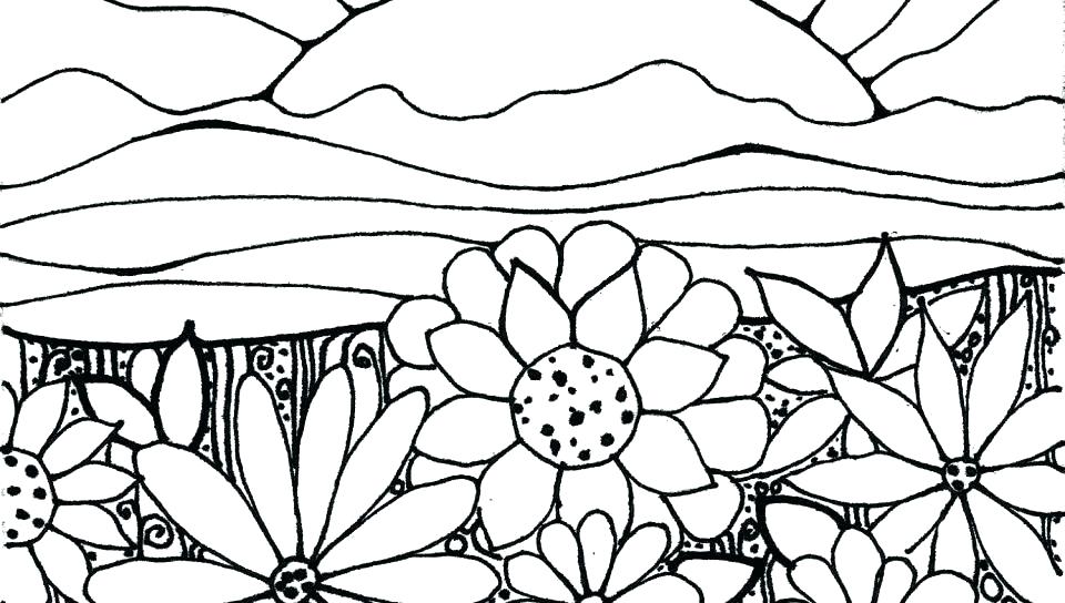 960x544 Garden Coloring Page Collage Coloring Pages Garden Pictures